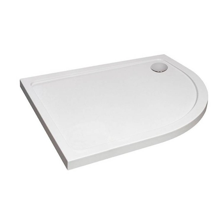 Kartell 900x760mm RH Offset Quadrant Low Profile Shower Tray 