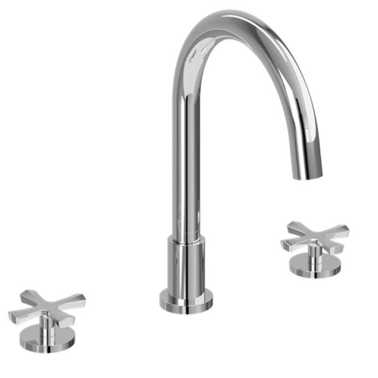 Burlington Riviera Chrome 3 Tap Hole Bath Filler