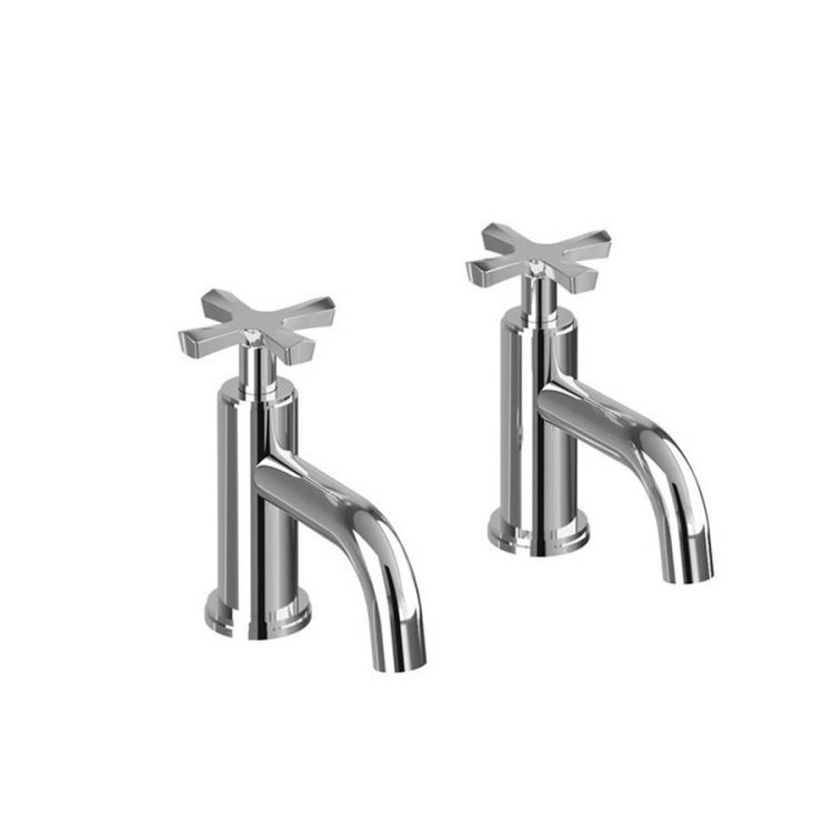 Burlington Riviera Chrome Basin Pillars