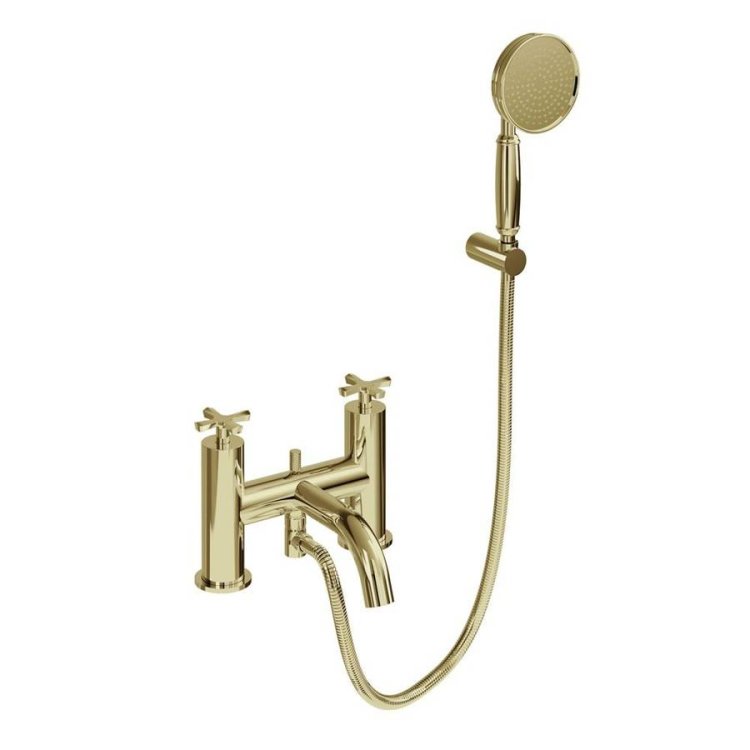 Burlington Riviera Gold Bath Shower Mixer