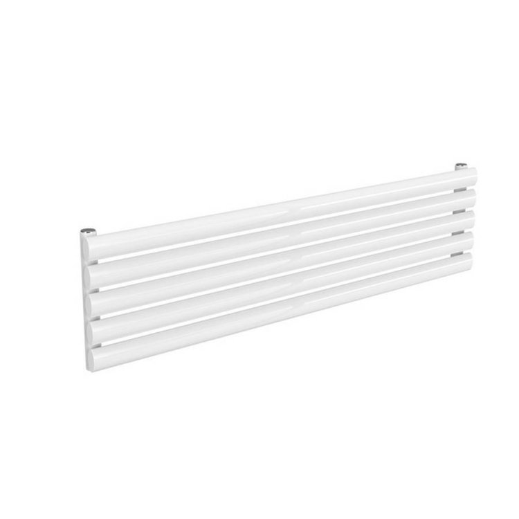 Reina Nevah 295x1200mm White Mild Steel Single Horizontal Radiator