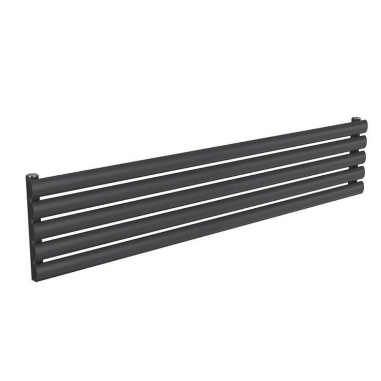 Reina Nevah 295x1400mm Anthracite Mild Steel Single Horizontal Radiator