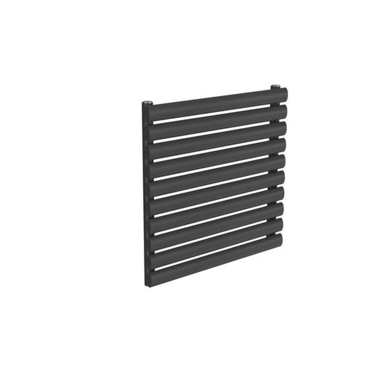 Reina Nevah 590x600mm Anthracite Mild Steel Single Horizontal Radiator