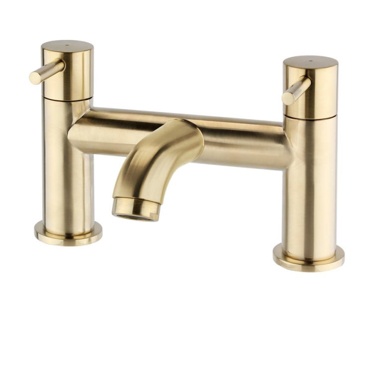 Kartell Ottone Brushed Brass Bath Filler