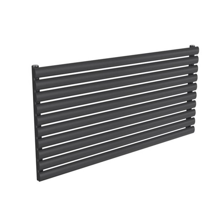 Reina Nevah 590x1200mm Anthracite Mild Steel Single Horizontal Radiator