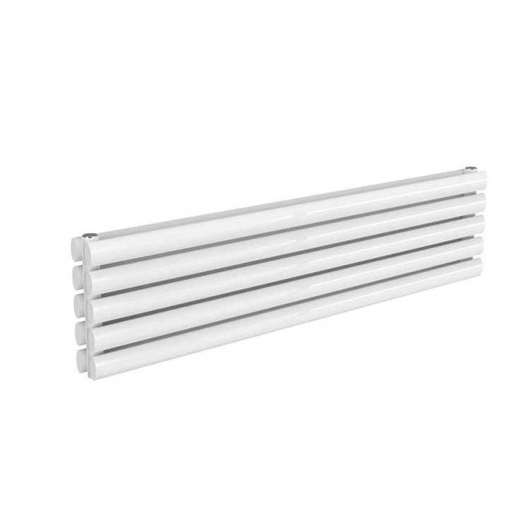 Reina Nevah 295x1200mm White Mild Steel Double Horizontal Radiator