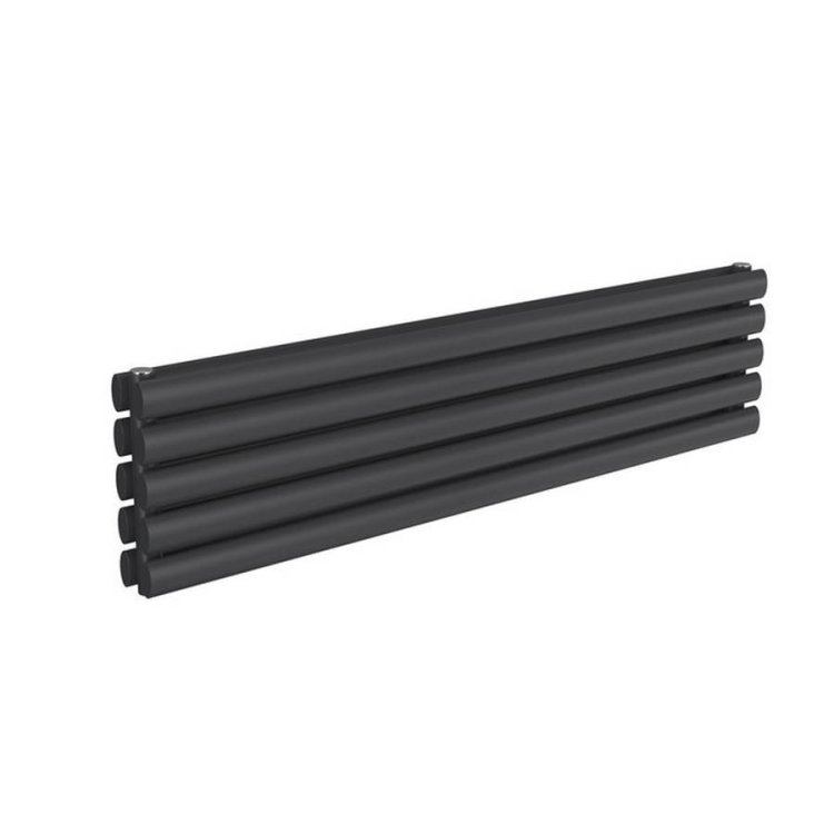 Reina Nevah 295x1200mm Anthracite Mild Steel Double Horizontal Radiator