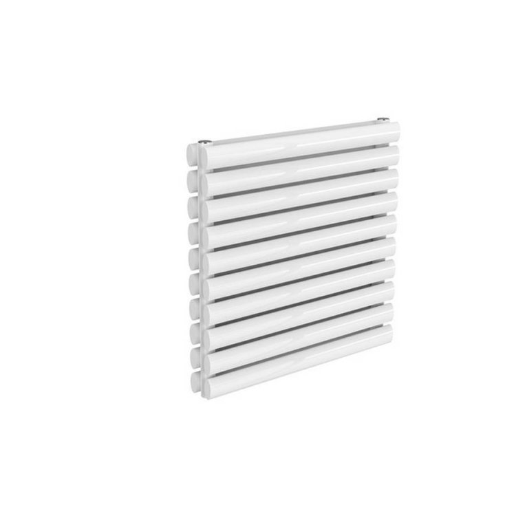 Reina Nevah 590x600mm White Mild Steel Double Horizontal Radiator