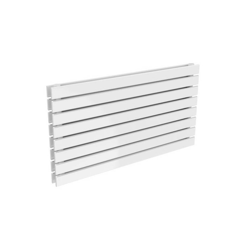 Reina Rione 544x1000mm White Mild Steel Double Horizontal Radiator