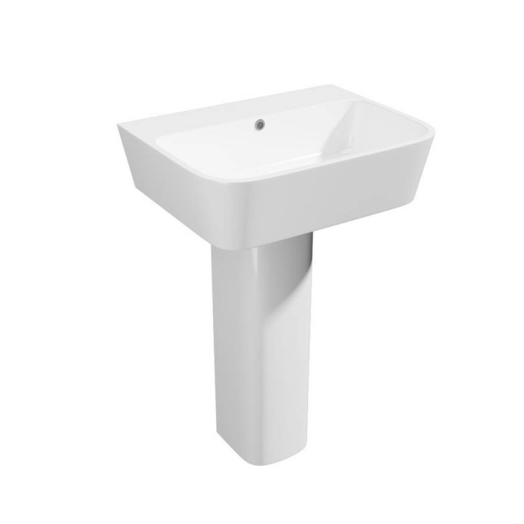 Kartell Genoa Square 550mm Basin and Pedestal