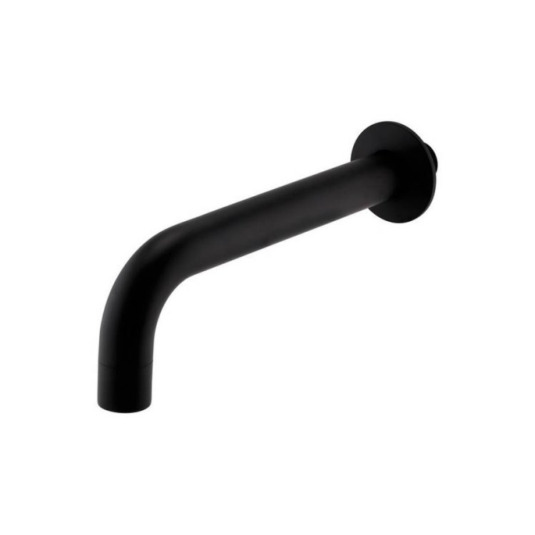 Kartell Nero Black Wall Mounted Bath Spout