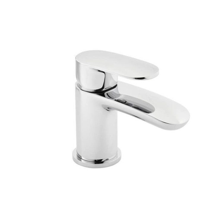 Kartell Mirage Chrome Mini Mono Basin Mixer with Click Waste