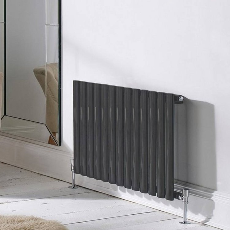 Kartell Aspen 600x960mm Anthracite Double Designer Radiator