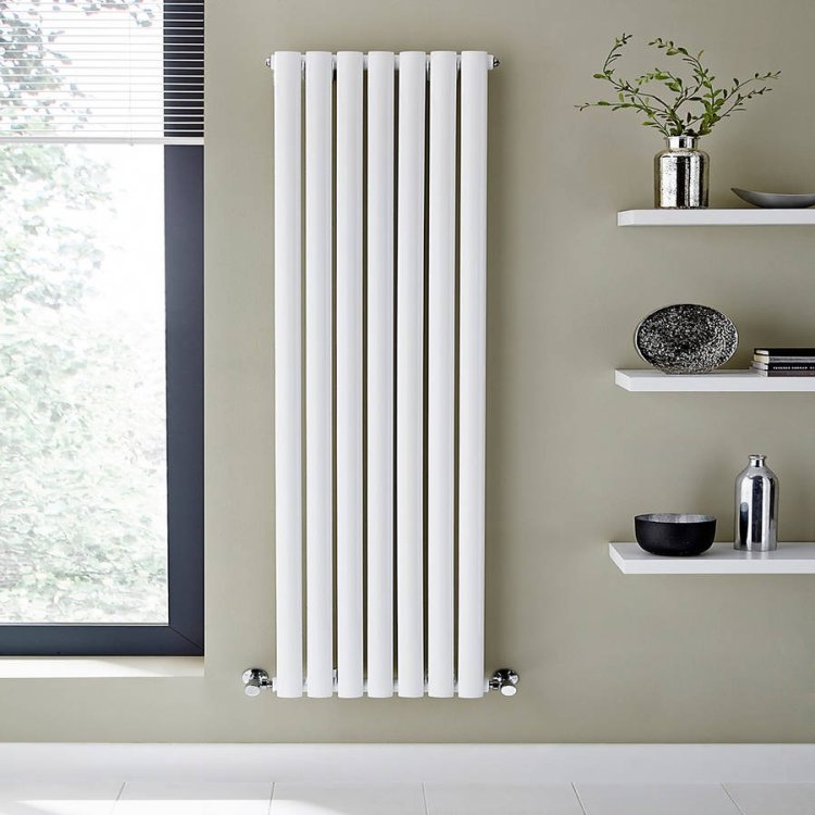 Kartell Aspen 1800x310mm White Double Designer Radiator