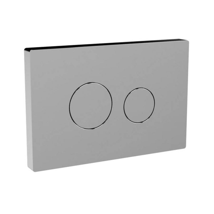 Nuie Chrome Round Flush Plate for Pneumatic Dual Flush