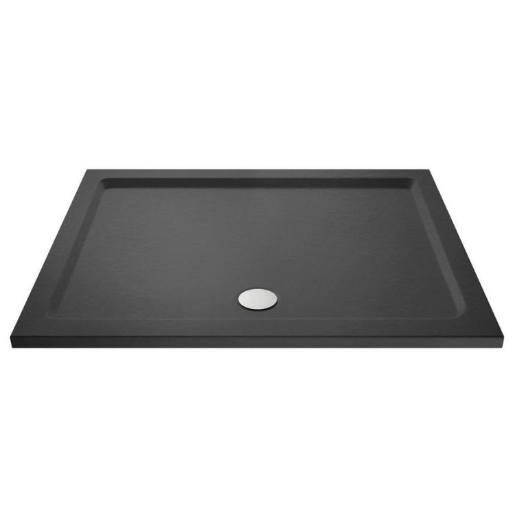 Nuie 1600x760mm Slate Grey Rectangular Shower Tray