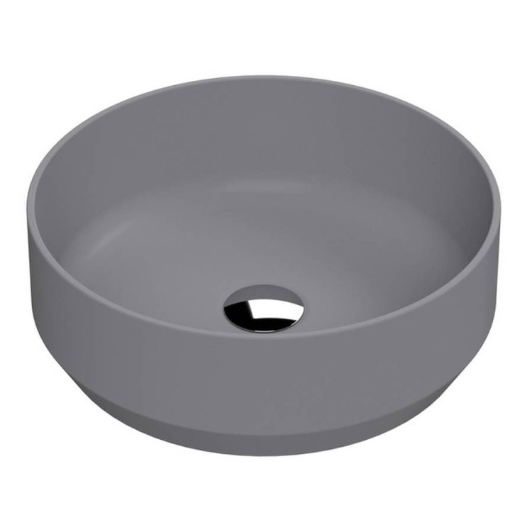 Nuie Luxe Grey 350mm Circle Countertop Basin