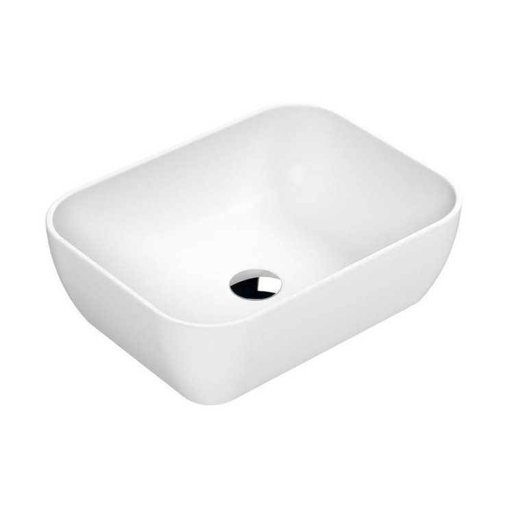 Nuie Luxe White 455mm Square Countertop Basin