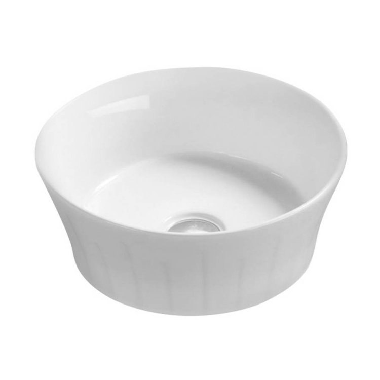 Nuie White 360mm Round Countertop Basin