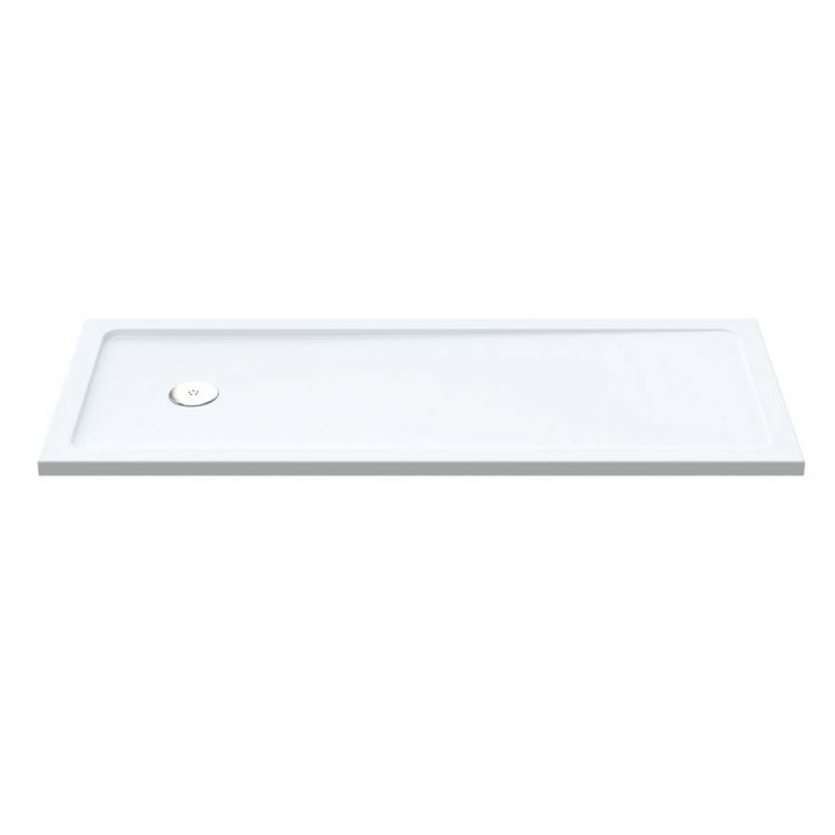 Nuie 1700x700mm White Slip Resistant Rectangular Bath Tray