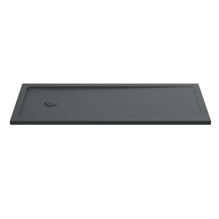 Nuie 1700x700mm Slate Grey Rectangular Bath Tray