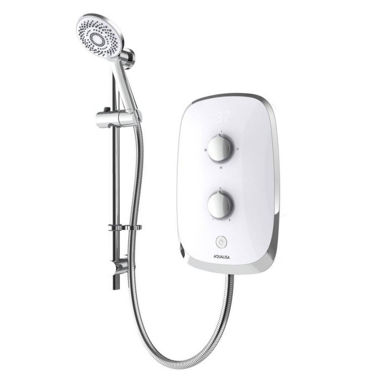 Aqualisa eMotion 9.5kw Arctic White Electric Shower