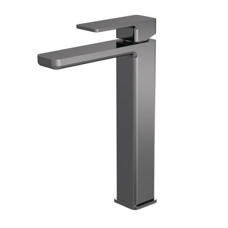 Nuie Windon Gunmetal High Rise Mono Basin Mixer