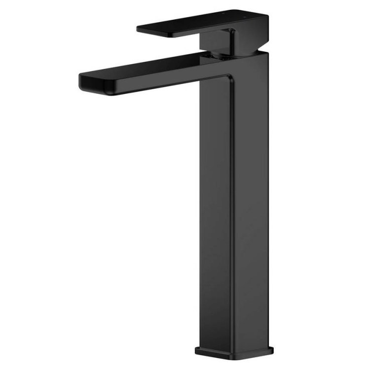 Nuie Windon Black High Rise Mono Basin Mixer