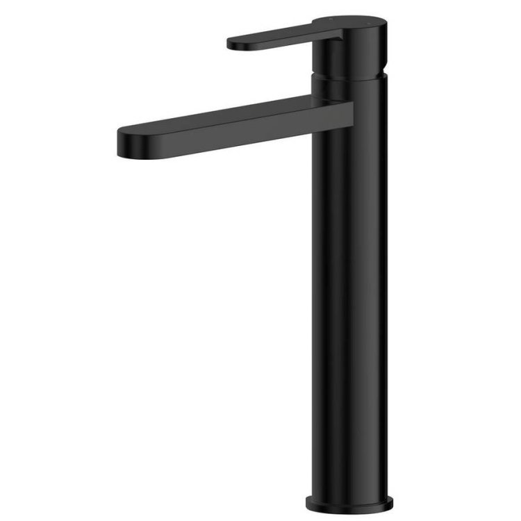 Nuie Arvan Black High Rise Mono Basin Mixer