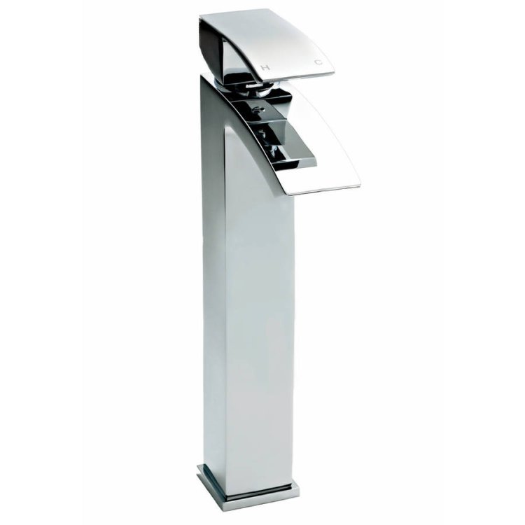 Nuie Vibe Chrome High Rise Basin Mixer