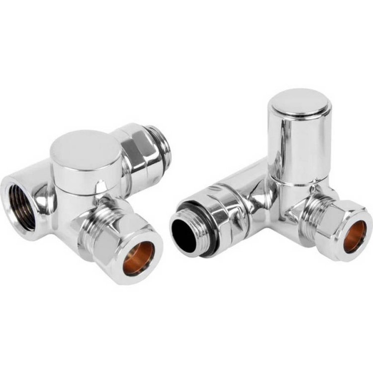 Kartell Duel Fuel Corner Towel Rail Valves for Elements