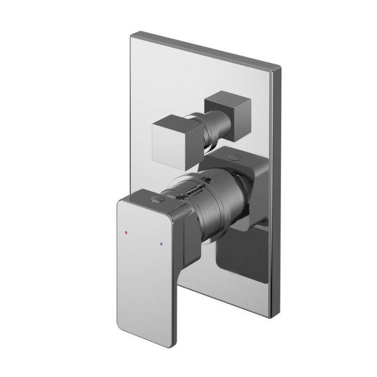 Nuie Windon Chrome Manual Shower Valve with Diverter