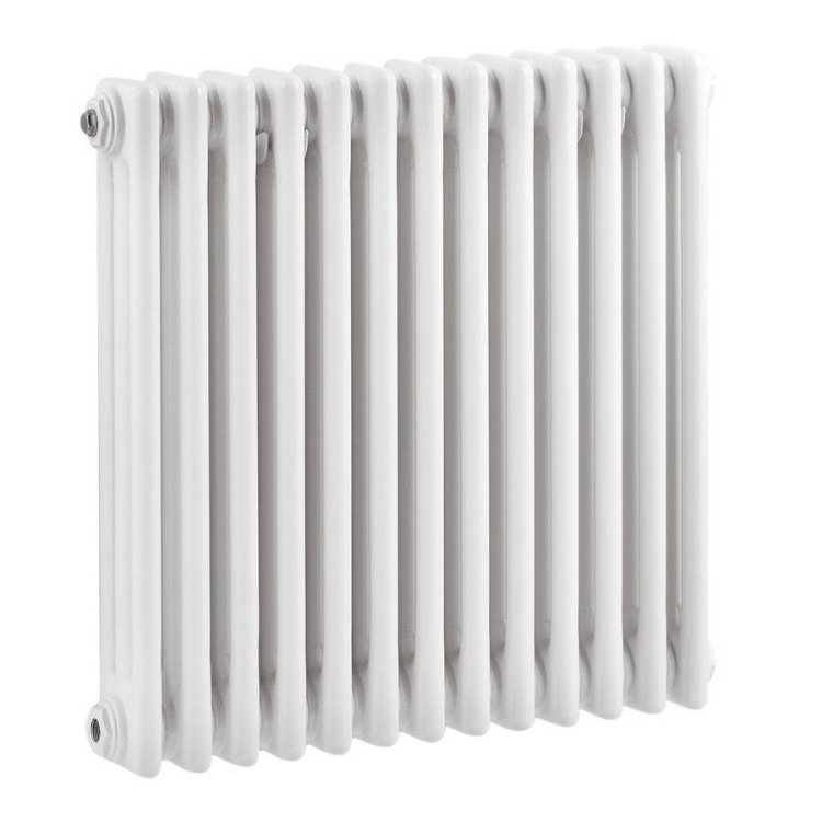 Nuie Colosseum White 600 x 605mm Horizontal Radiator