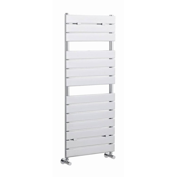 Nuie Piazza Chrome 1213 x 500mm Heated Towel Radiator