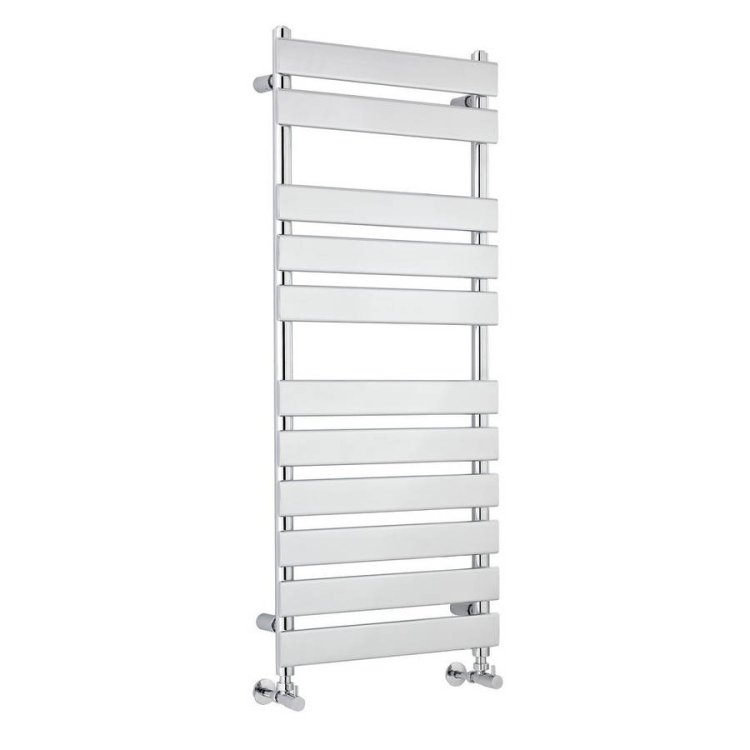 Nuie Piazza Chrome 1200 x 500mm Heated Towel Radiator