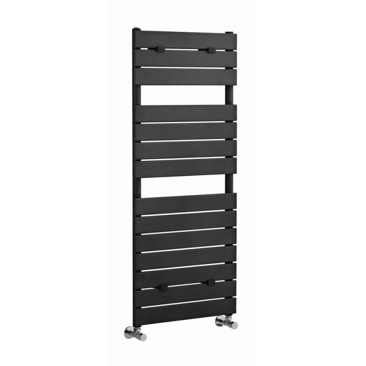 Nuie Piazza Anthracite 1213 x 500mm Heated Towel Radiator