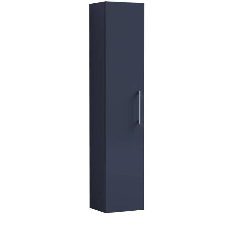 Nuie Athena 300mm Blue Wall Hung Tall Unit Single Door