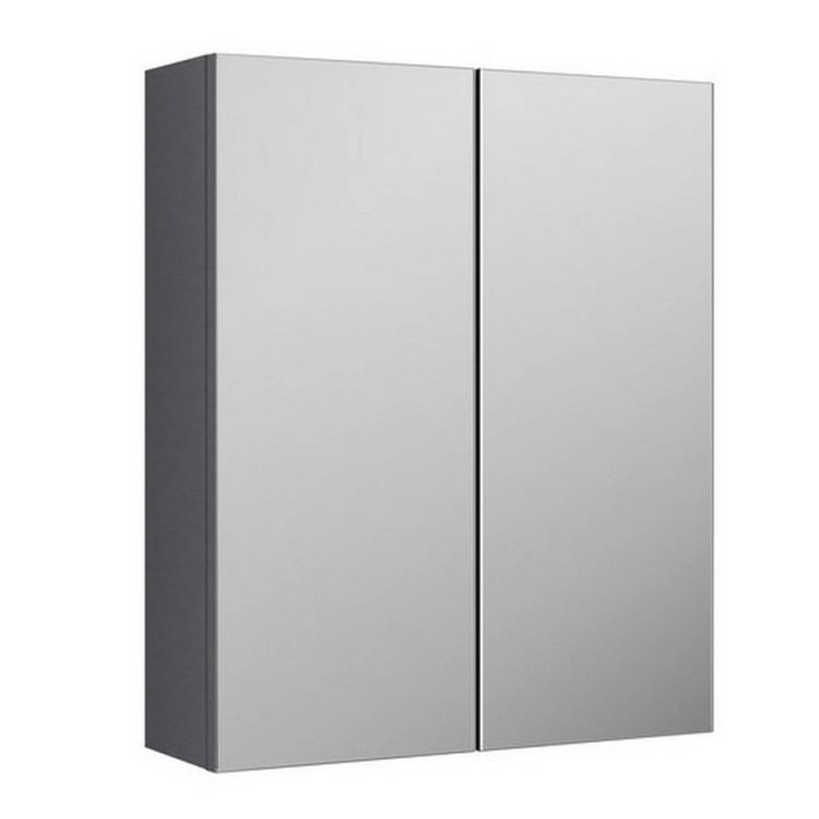 Nuie Athena 600mm Grey Mirror Cabinet