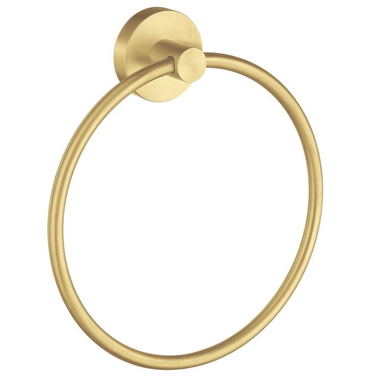 Smedbo Home Brushed Brass Towel Ring