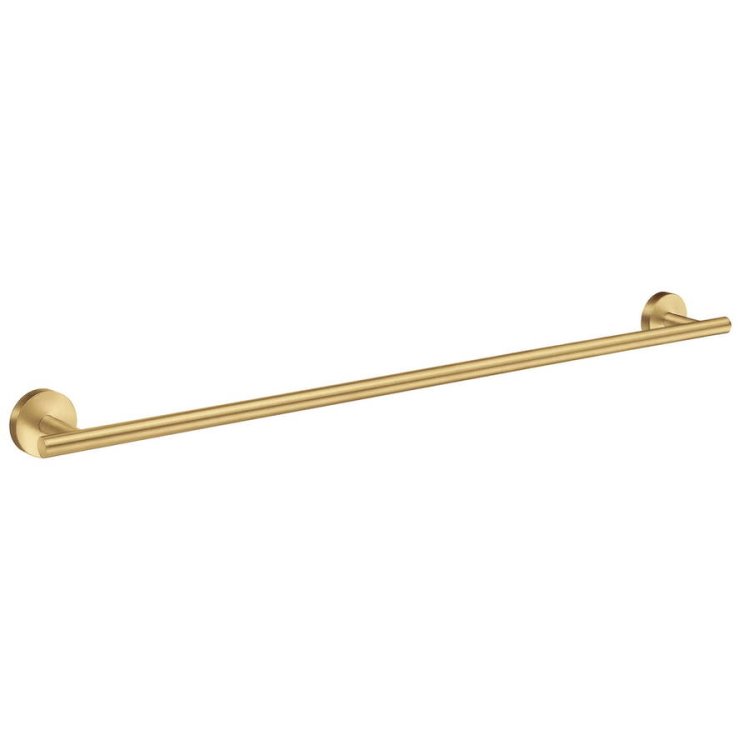 Smedbo Home Brushed Brass Single Towel Rail