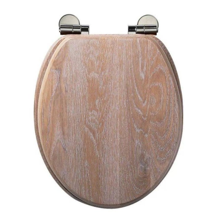 Roper Rhodes Traditional Soft Close Wooden Toilet Seat in Limed Oak