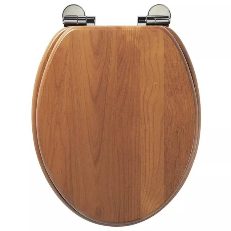 Roper Rhodes Traditional Soft Close Wooden Toilet Seat in Antique Pine