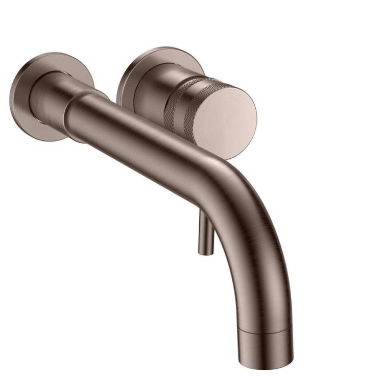 Scudo Core Bronze Wall Mounted Basin Mixer