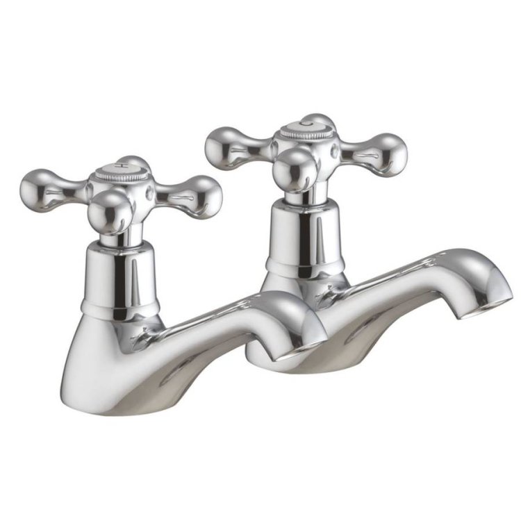 Scudo Classic Chrome Bath Taps