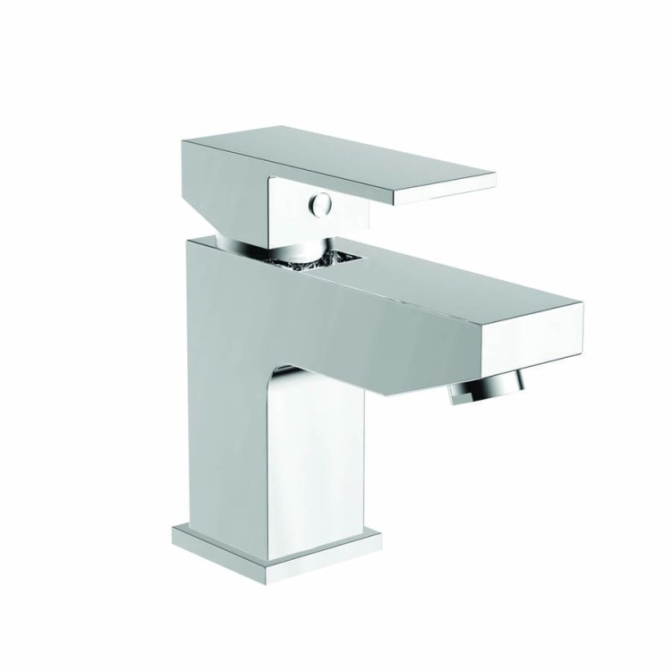 Scudo Lanza Chrome Mono Basin Mixer with Push Waste