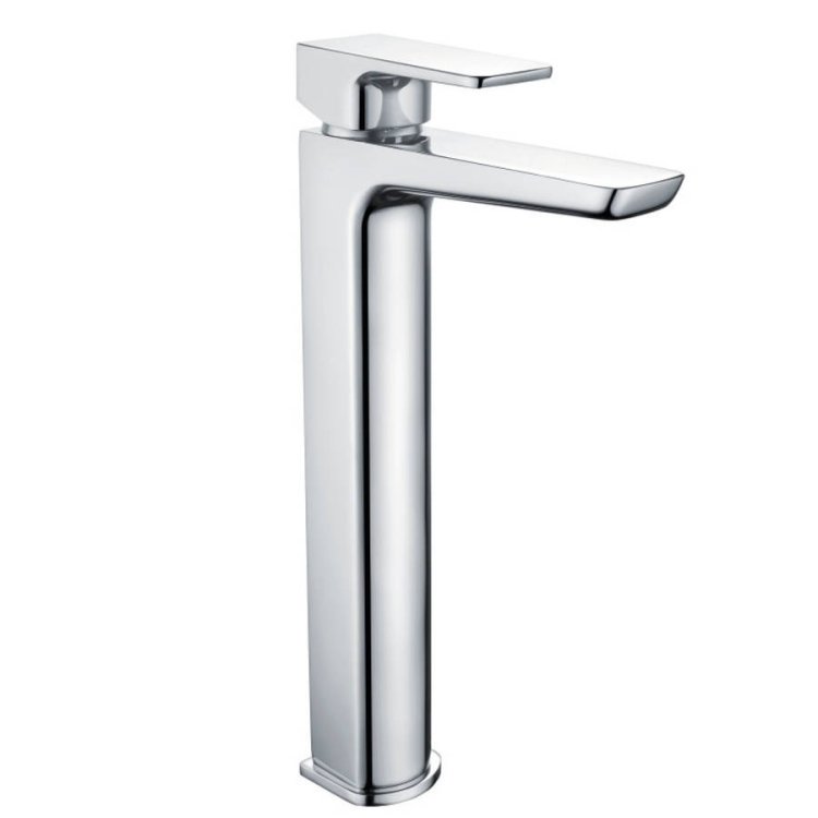 Scudo Muro Chrome Tall Mono Basin Mixer