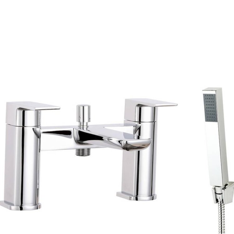 Scudo Muro Chrome Bath Shower Mixer