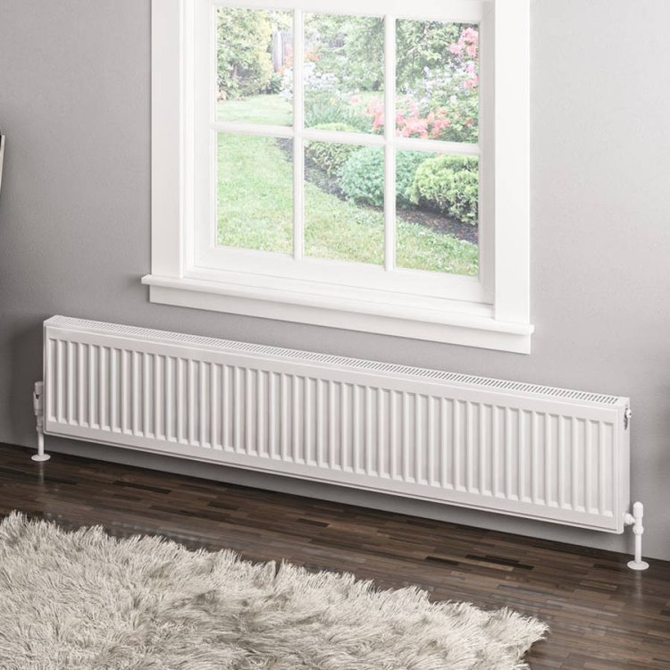 Eastbrook 300 x 1600mm Gloss White Type 11 Compact Panel Radiator