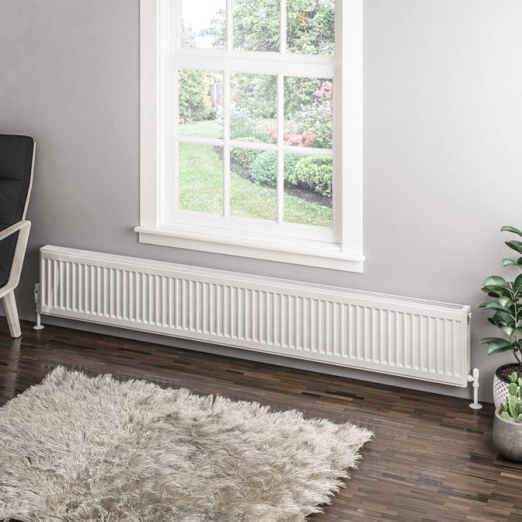 Eastbrook 300 x 2000mm Gloss White Type 11 Compact Panel Radiator