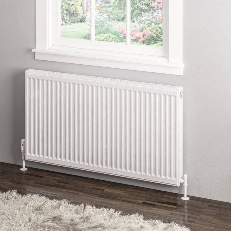 Eastbrook 600 x 1100mm Gloss White Type 11 Compact Panel Radiator